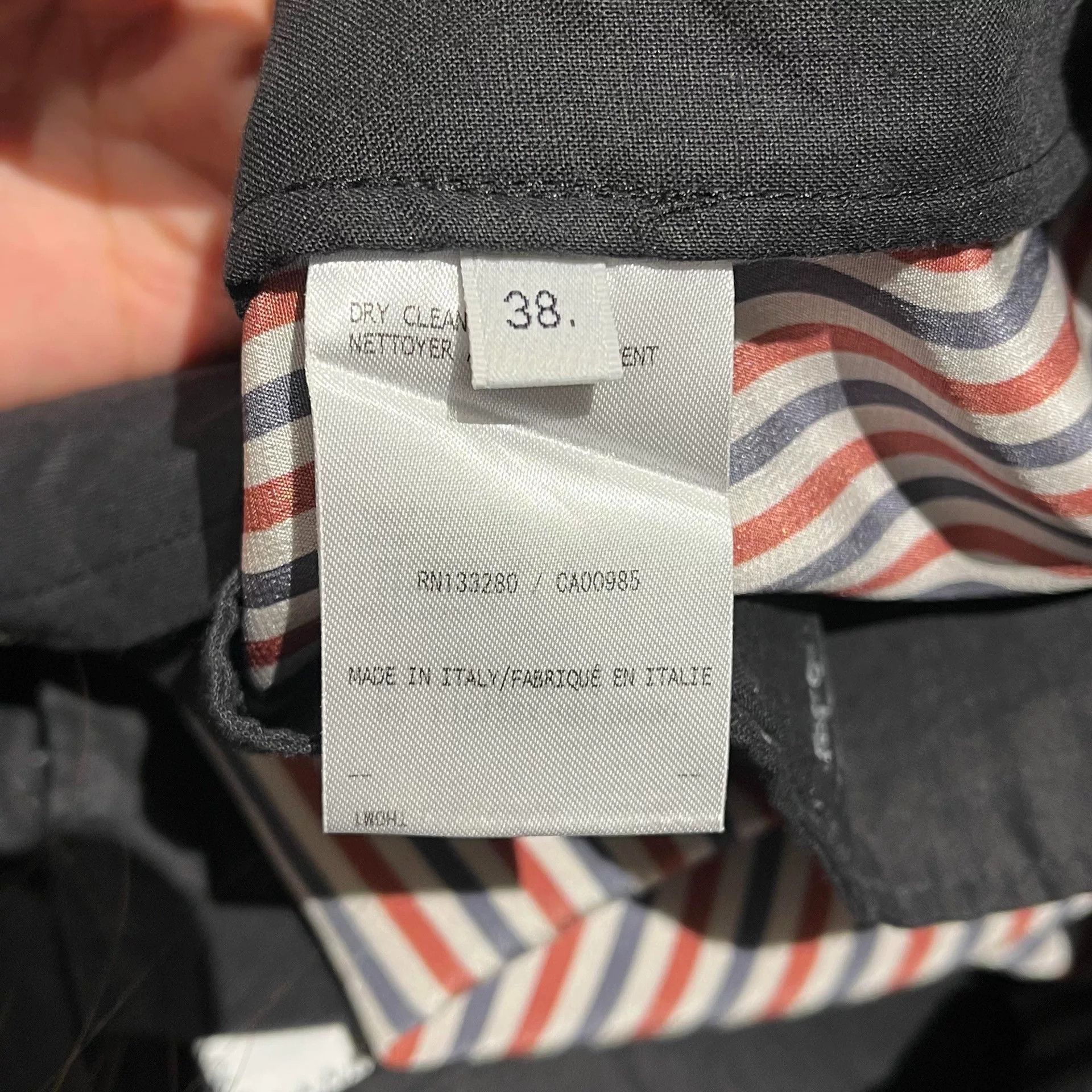 Thom Browne gray straight leg trousers by Thom Browne Size US 38 / EU 54 - 5 Thumbnail