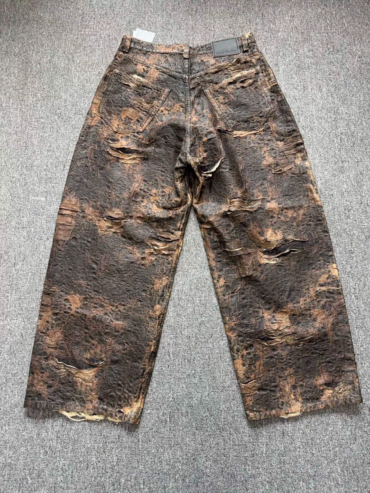 Acne Studios acne studios vintage print straight-leg jeans Size US 30 / EU 46 - 2 Thumbnail