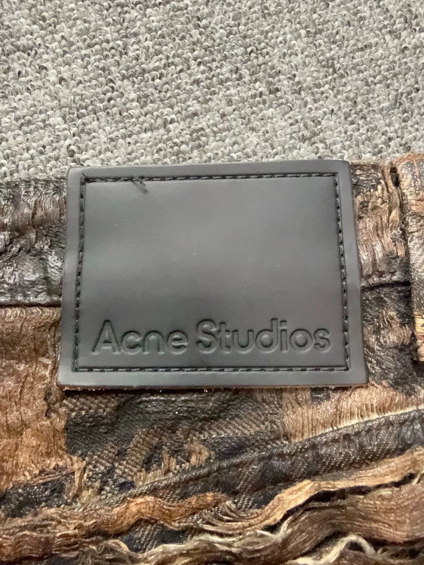 Acne Studios acne studios vintage print straight-leg jeans Size US 30 / EU 46 - 7 Thumbnail