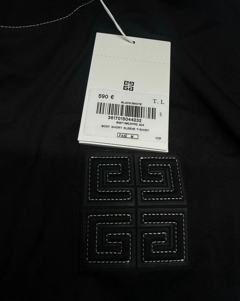 Givenchy GIVENCHY Logo Stitch Short Sleeve Tee Size US L / EU 52-54 / 3 - 3 Thumbnail