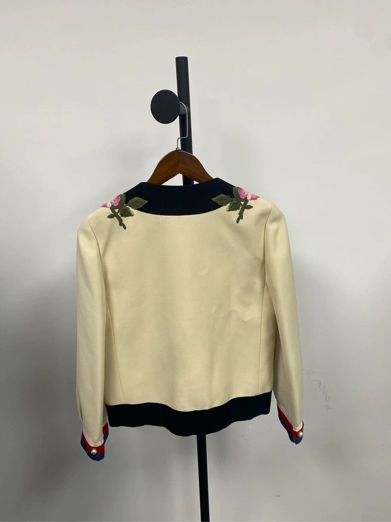 Gucci Gucci Floral Embroidered Jacket Size US S / EU 44-46 / 1 - 2 Thumbnail