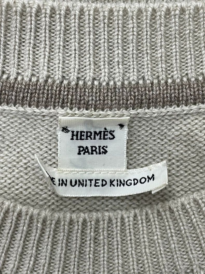 Hermes Hermes Beige Colorblock Cashmere Sweater Size US M / EU 48-50 / 2 - 3 Thumbnail