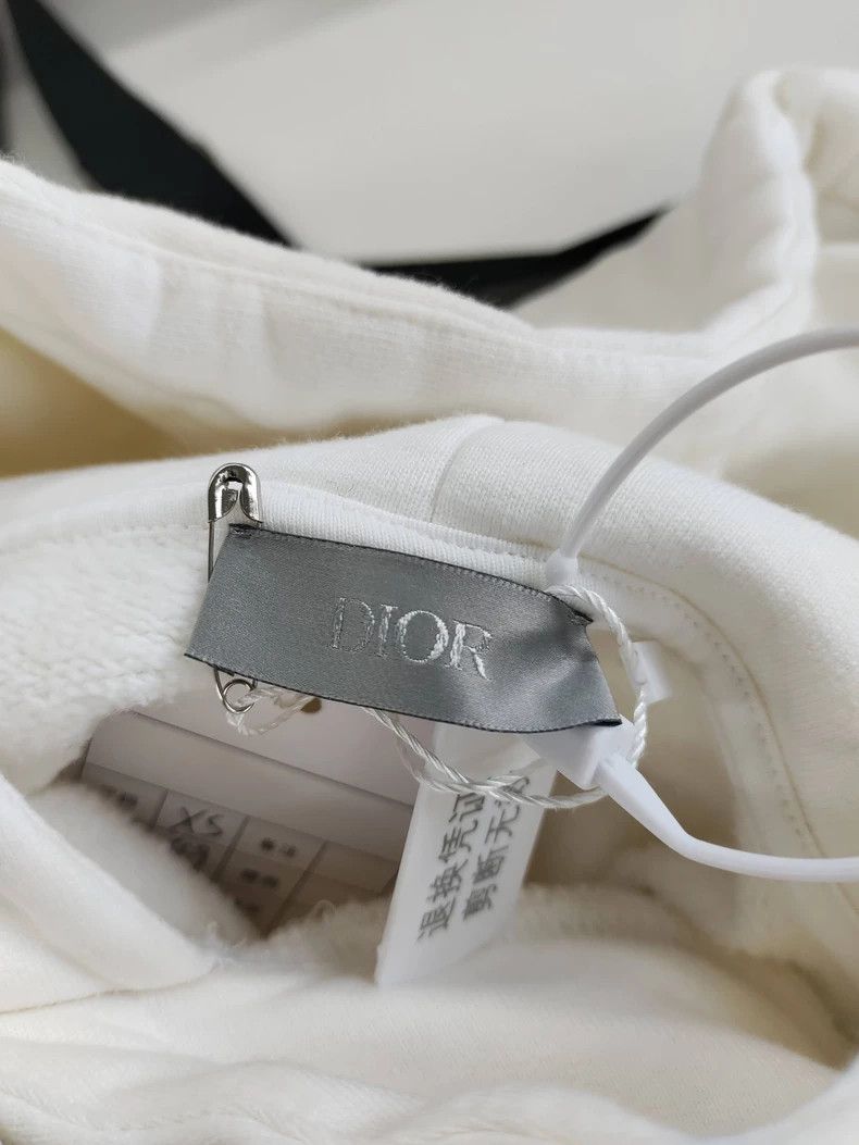 Dior Dior Collaborative White Embroidered Hoodie Size US XS / EU 42 / 0 - 3 Thumbnail