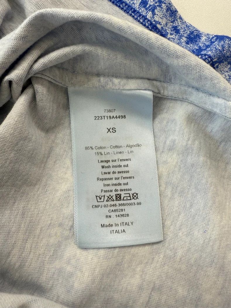 Dior Dior Blue Animal Print T-Shirt XS Size US XS / EU 42 / 0 - 4 Thumbnail