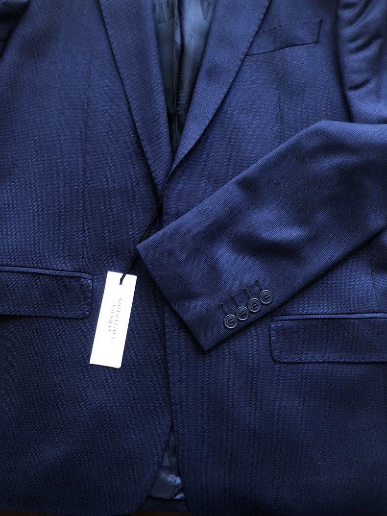 Versace Versace Collection Blue Suit Jacket Size US L / EU 52-54 / 3 - 4 Thumbnail