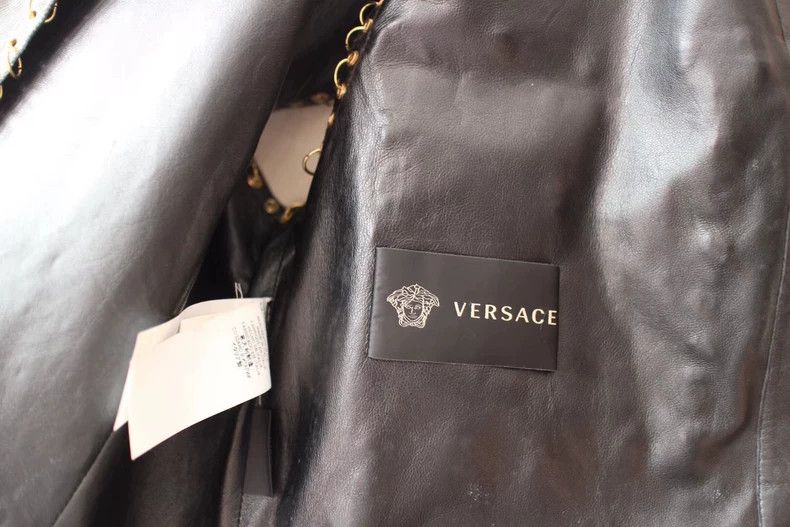 Versace VERSACE Punk Denim Leather Vest Size US M / EU 48-50 / 2 - 4 Thumbnail