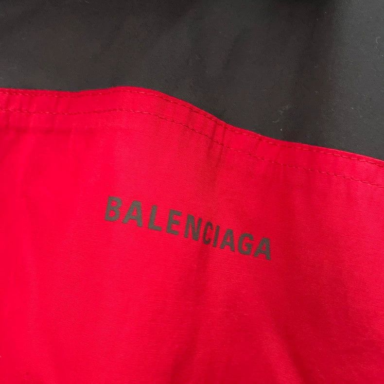 Balenciaga Balenciaga Black Red Logo Print Jacket Size US M / EU 48-50 / 2 - 2 Thumbnail