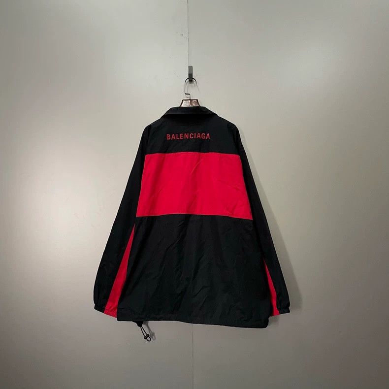 Balenciaga Balenciaga Black Red Logo Print Jacket Size US M / EU 48-50 / 2 - 3 Thumbnail