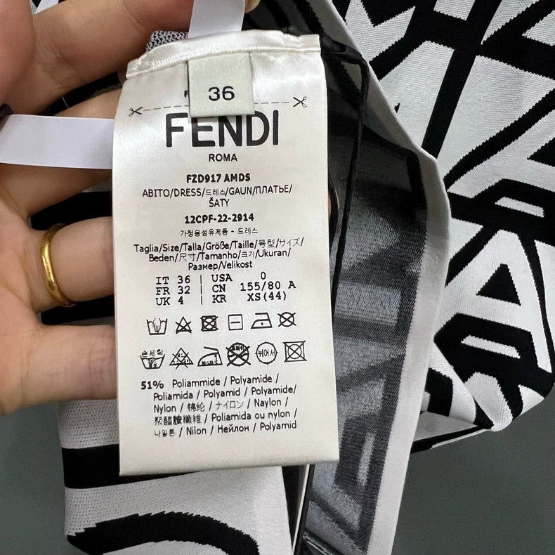 Fendi FENDI Roma Capsule Logo Print Dress Size M / US 6-8 / IT 42-44 - 5 Thumbnail