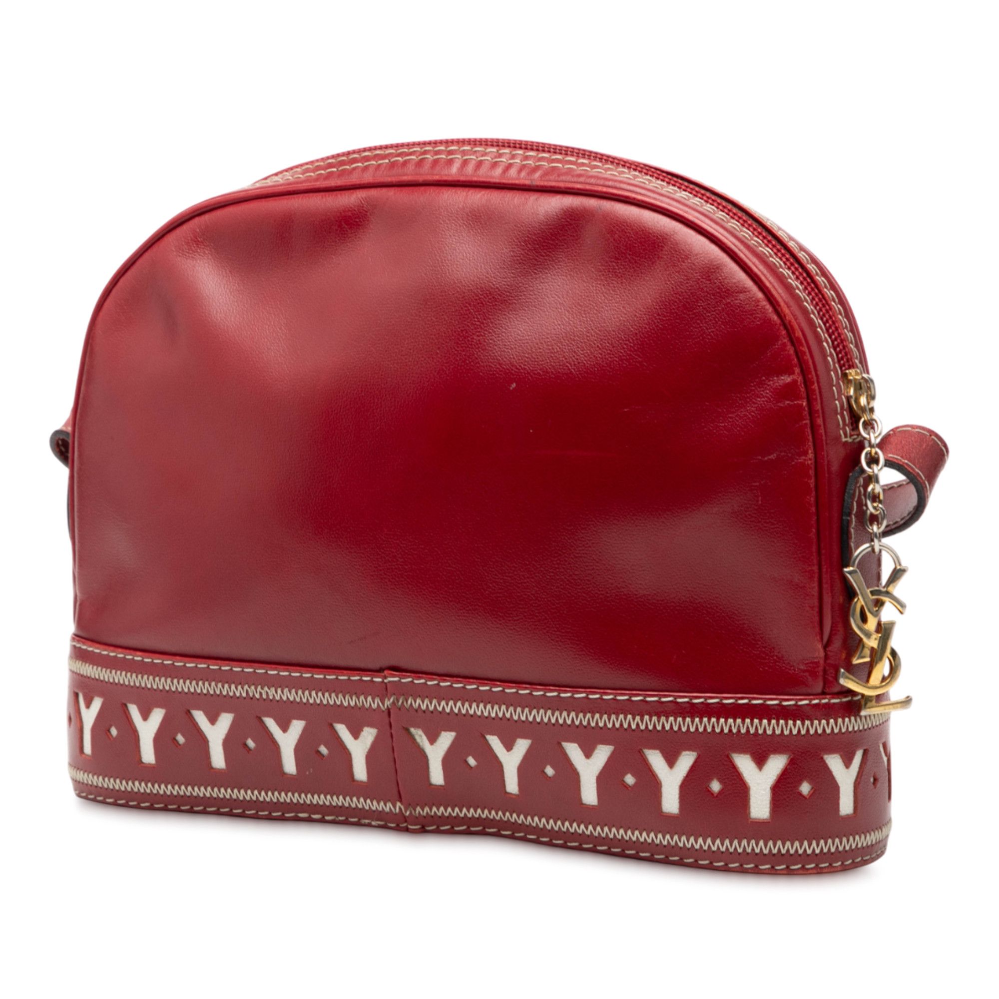 Yves Saint Laurent Yves Saint Laurent Leather Dome Shoulder Bag Size ONE SIZE - 2 Thumbnail