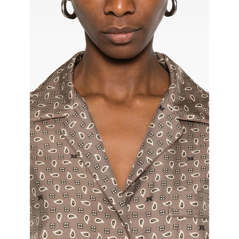 Max Mara Max Mara BROWN Tops - Shirts Size S / US 4 / IT 40 - 4 Thumbnail