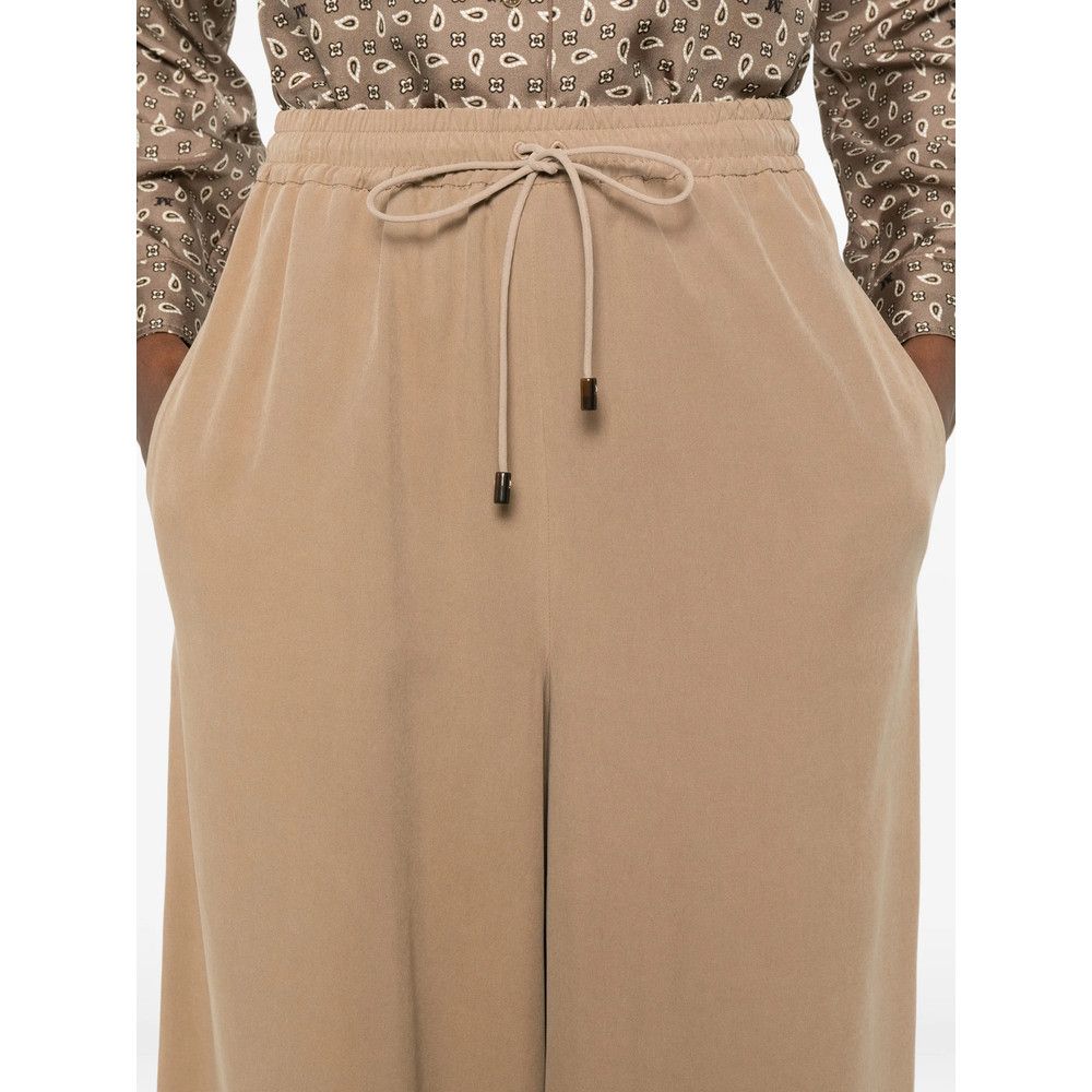 Max Mara Max Mara NEUTRALS Trousers - Palazzo Pants Size 28" / US 6 / IT 42 - 2 Thumbnail