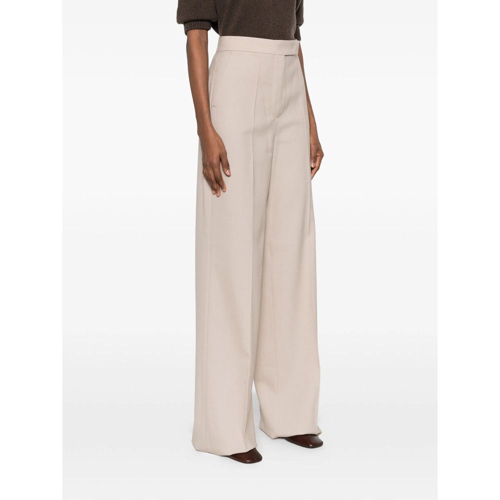 Max Mara Max Mara NEUTRALS Trousers - Straight Trousers Size 26" / US 2 / IT 38 - 5 Thumbnail