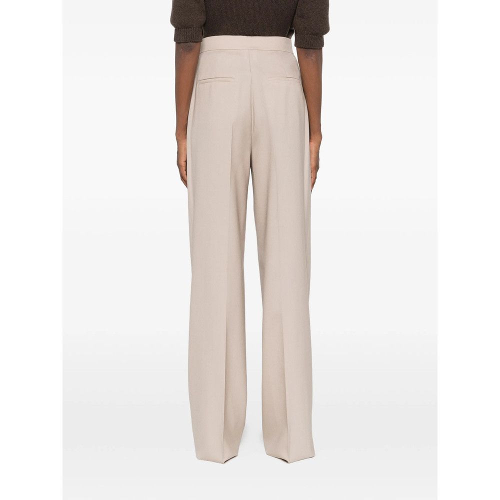 Max Mara Max Mara NEUTRALS Trousers - Straight Trousers Size 27" / US 4 / IT 40 - 3 Thumbnail