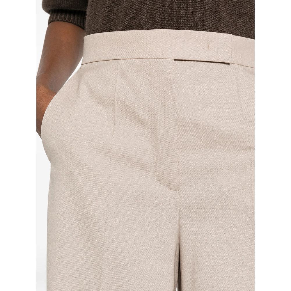 Max Mara Max Mara NEUTRALS Trousers - Straight Trousers Size 27" / US 4 / IT 40 - 4 Thumbnail