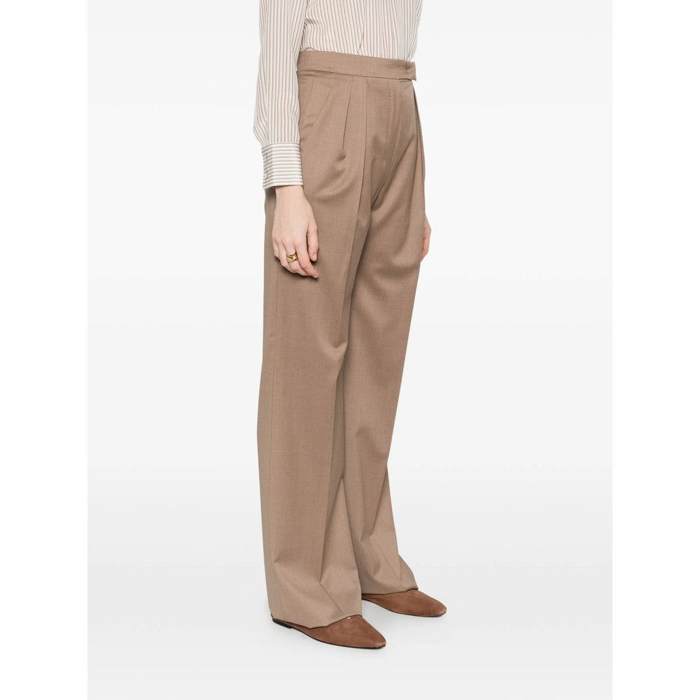 Max Mara Max Mara NEUTRALS Trousers - Straight Trousers Size 28" / US 6 / IT 42 - 5 Thumbnail