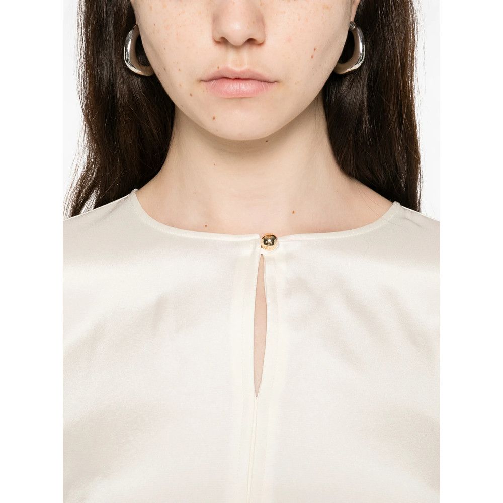 Max Mara Max Mara NEUTRALS Tops - Blouses Size XS / US 0-2 / IT 36-38 - 3 Thumbnail