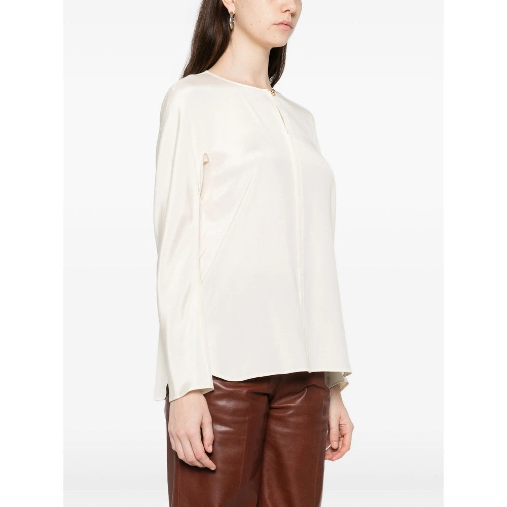 Max Mara Max Mara NEUTRALS Tops - Blouses Size S / US 4 / IT 40 - 2 Thumbnail