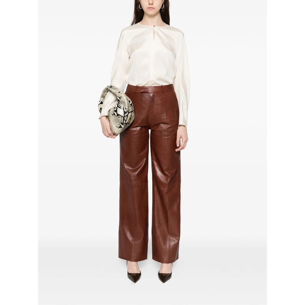 Max Mara Max Mara NEUTRALS Tops - Blouses Size M / US 6-8 / IT 42-44 - 4 Thumbnail