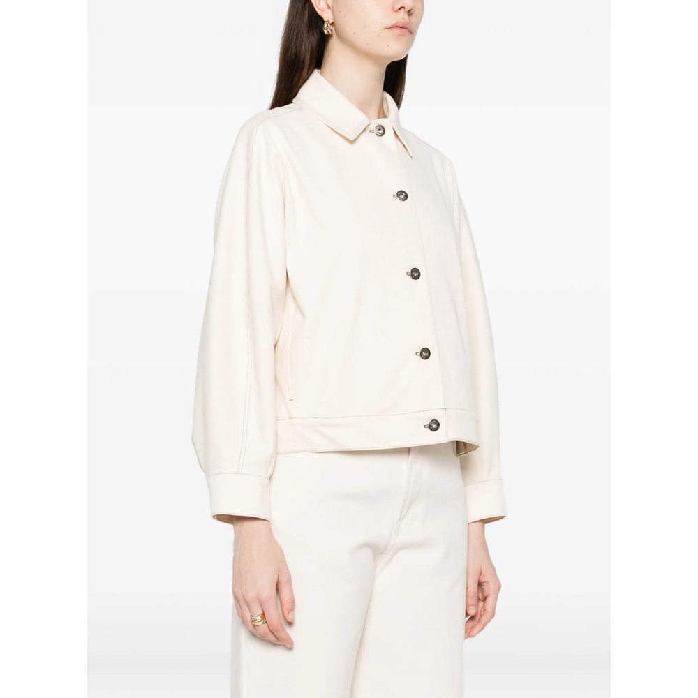 Max Mara Max Mara NEUTRALS Jackets - Denim Jackets Size M / US 6-8 / IT 42-44 - 5 Thumbnail