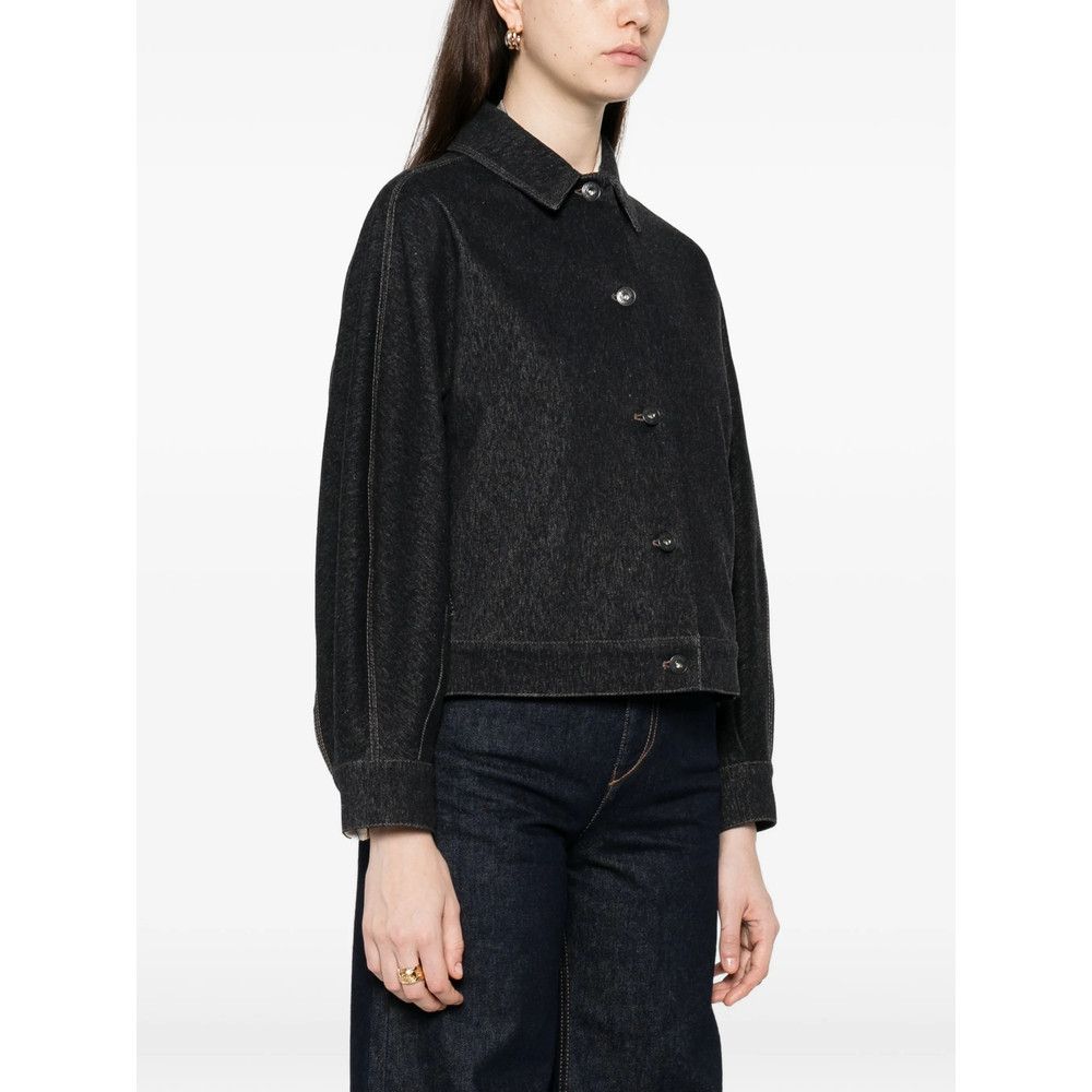 Max Mara Max Mara BLUE Jackets - Denim Jackets Size S / US 4 / IT 40 - 3 Thumbnail