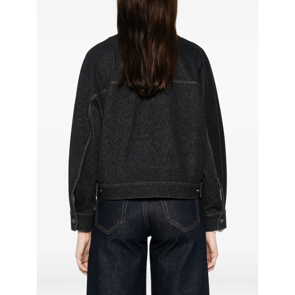 Max Mara Max Mara BLUE Jackets - Denim Jackets Size S / US 4 / IT 40 - 2 Thumbnail