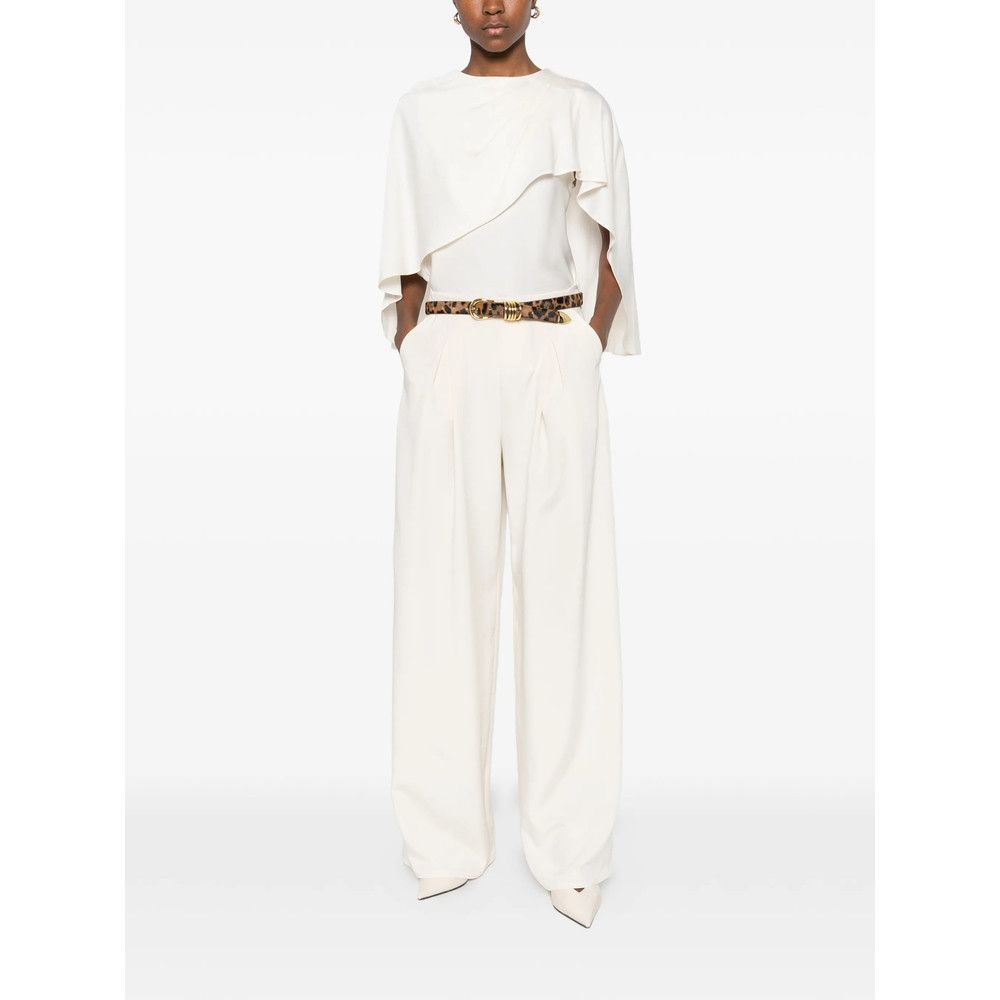 Max Mara Max Mara NEUTRALS Trousers - Palazzo Pants Size 28" / US 6 / IT 42 - 2 Thumbnail