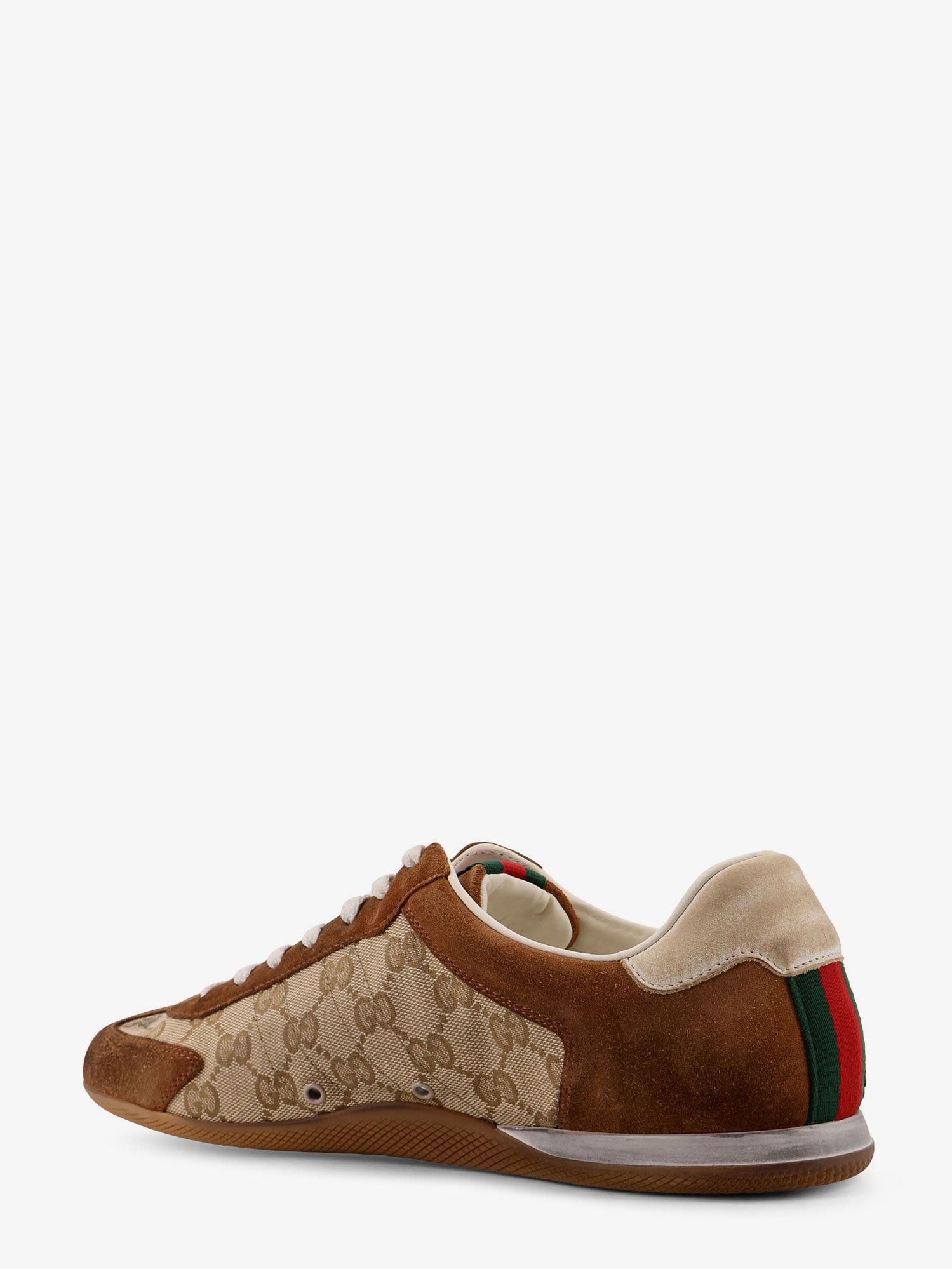 Gucci Gucci Shift suede sneakers with GG Supreme Fabric inserts UK 8 - USA Tariffs Included Size US 8.5 / EU 41-42 - 3 Thumbnail