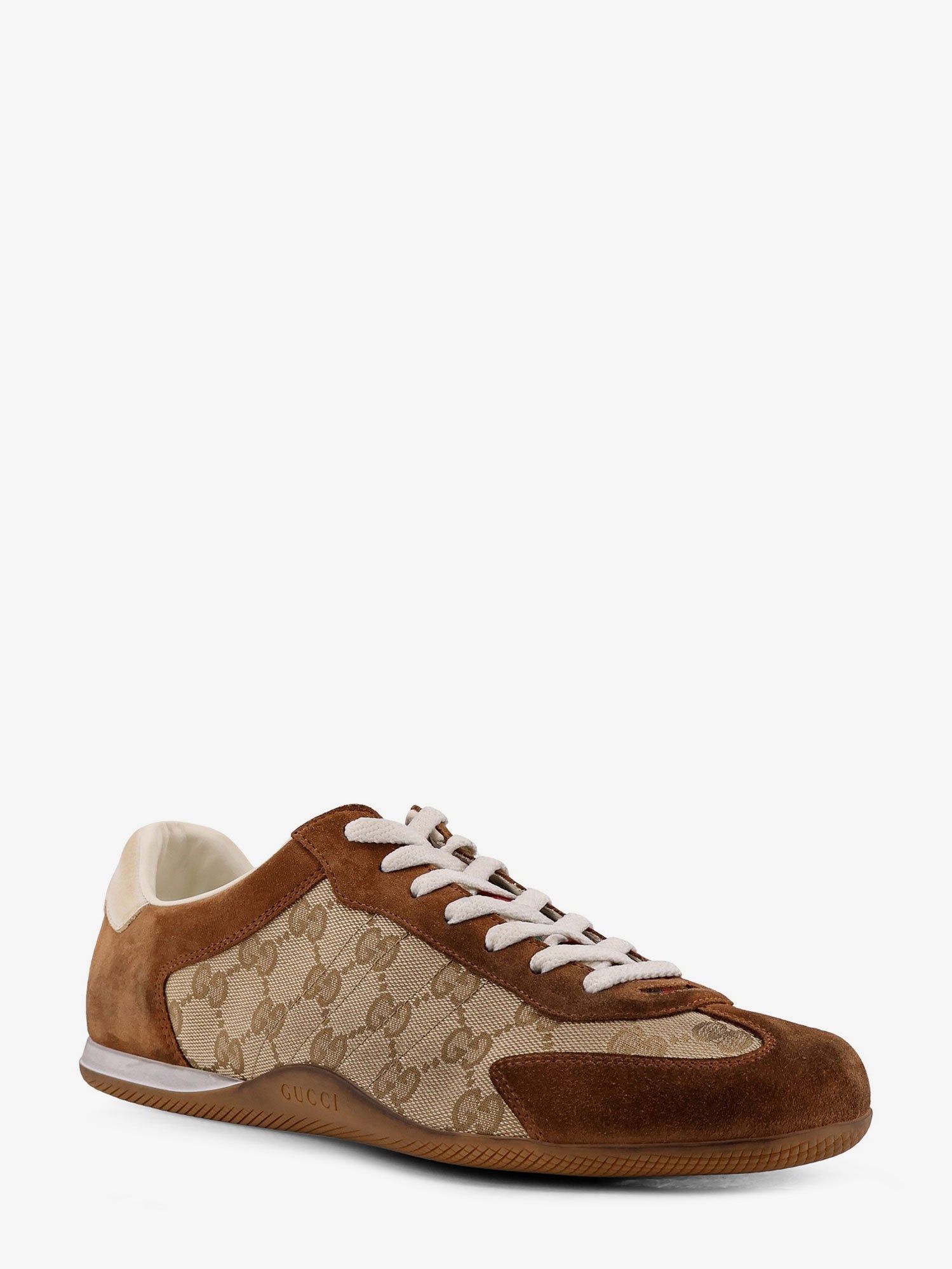 Gucci Gucci Shift suede sneakers with GG Supreme Fabric inserts UK 8 - USA Tariffs Included Size US 8.5 / EU 41-42 - 2 Thumbnail