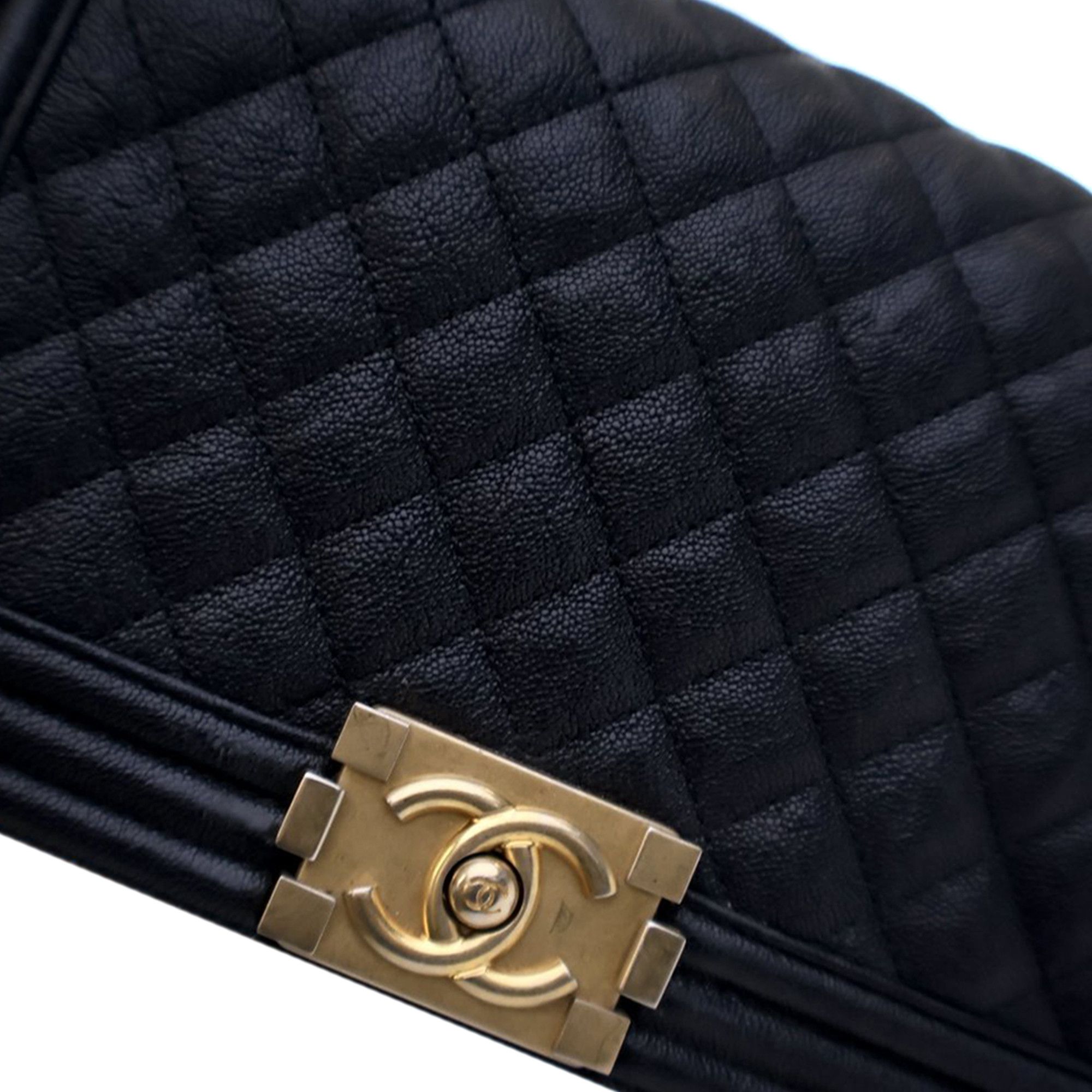 Chanel Chanel Old Medium Quilted Caviar Boy Flap Size ONE SIZE - 8 Thumbnail
