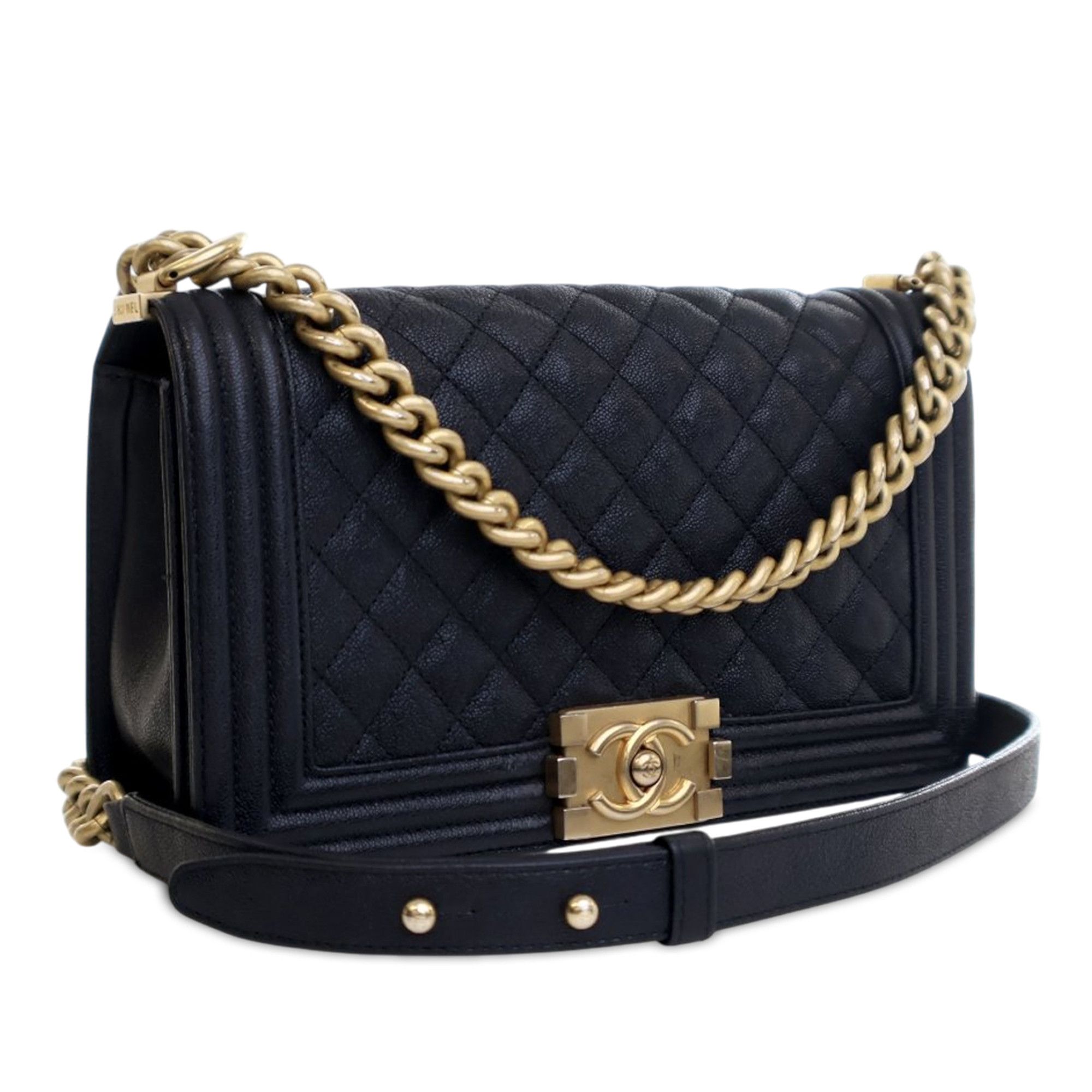 Chanel Chanel Old Medium Quilted Caviar Boy Flap Size ONE SIZE - 2 Thumbnail