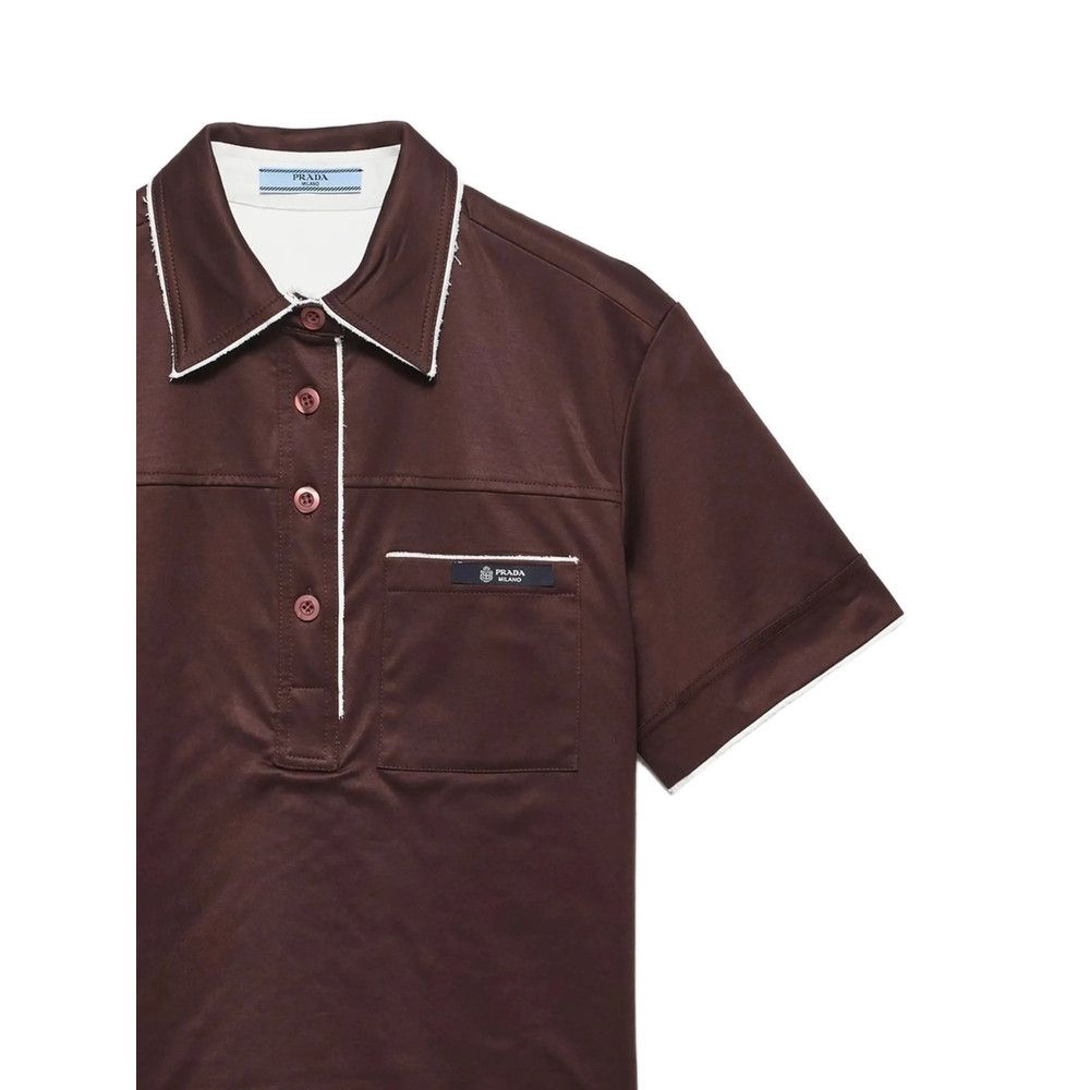 Prada Prada BROWN Tops - Polo Tops Size S / US 4 / IT 40 - 2 Thumbnail