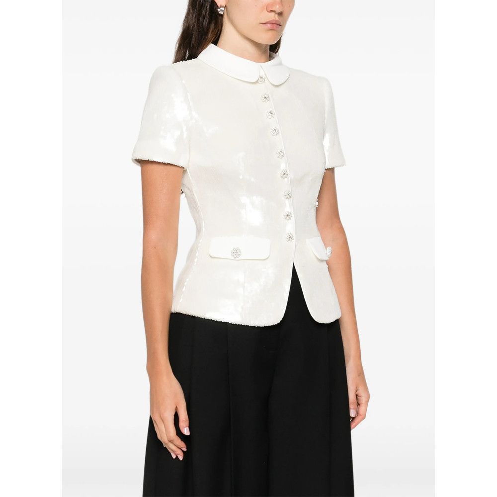 Self-Portrait Self-portrait WHITE Tops - Blouses Size M / US 6-8 / IT 42-44 - 2 Thumbnail