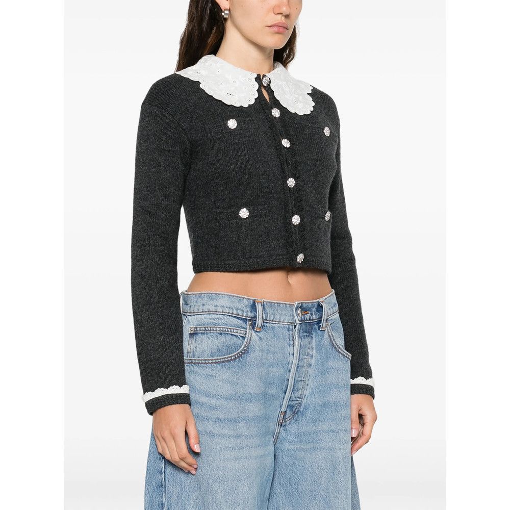 Self-Portrait Self-portrait GREY Knitwear - Cardigans Size XS / US 0-2 / IT 36-38 - 5 Thumbnail