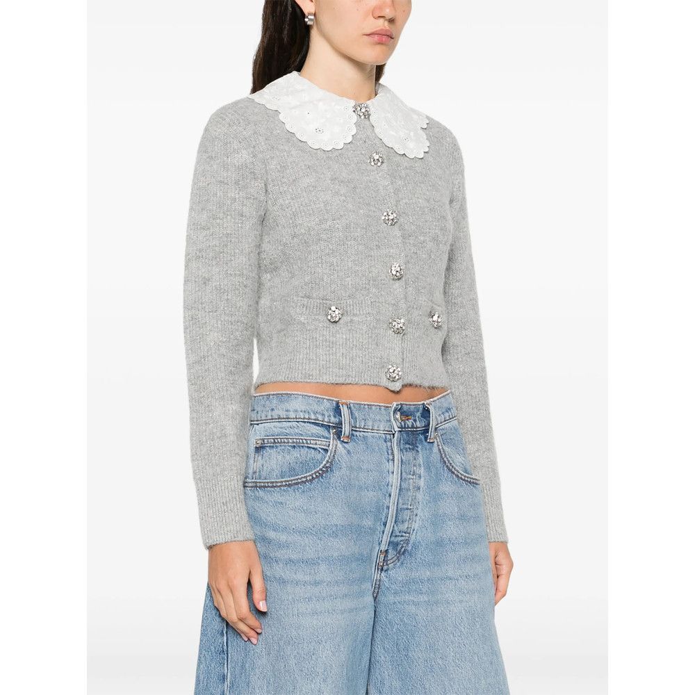 Self-Portrait Self-portrait GREY Knitwear - Cardigans Size XS / US 0-2 / IT 36-38 - 5 Thumbnail