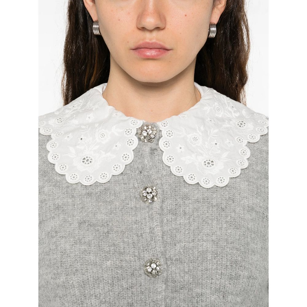 Self-Portrait Self-portrait GREY Knitwear - Cardigans Size XS / US 0-2 / IT 36-38 - 2 Thumbnail
