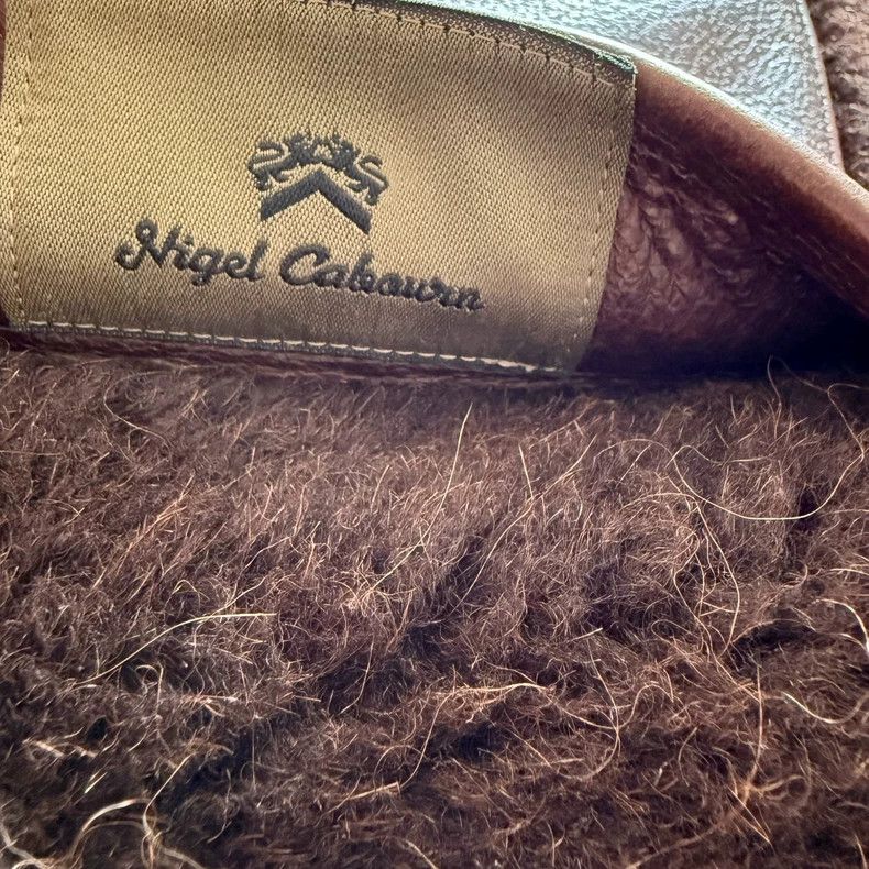 Nigel Cabourn Nigel Cabourn Brown Leather Vest Size US L / EU 52-54 / 3 - 7 Thumbnail