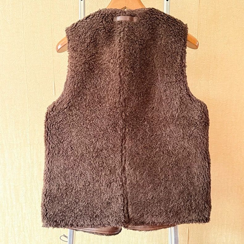 Nigel Cabourn Nigel Cabourn Brown Leather Vest Size US L / EU 52-54 / 3 - 3 Thumbnail