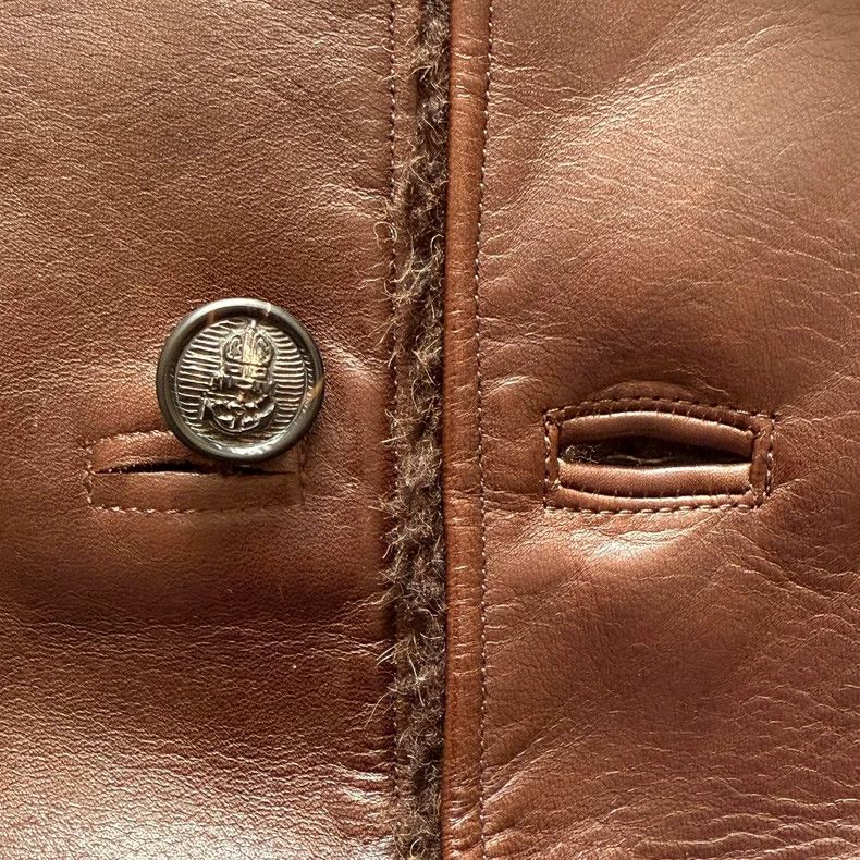 Nigel Cabourn Nigel Cabourn Brown Leather Vest Size US L / EU 52-54 / 3 - 4 Thumbnail