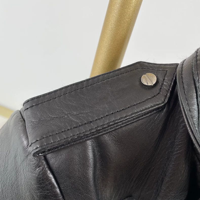 Balenciaga Balenciaga Black Leather Jacket Size 38 Size US S / EU 44-46 / 1 - 6 Thumbnail