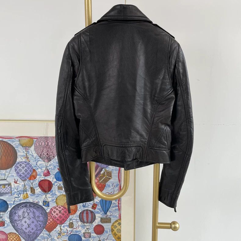 Balenciaga Balenciaga Black Leather Jacket Size 38 Size US S / EU 44-46 / 1 - 2 Thumbnail