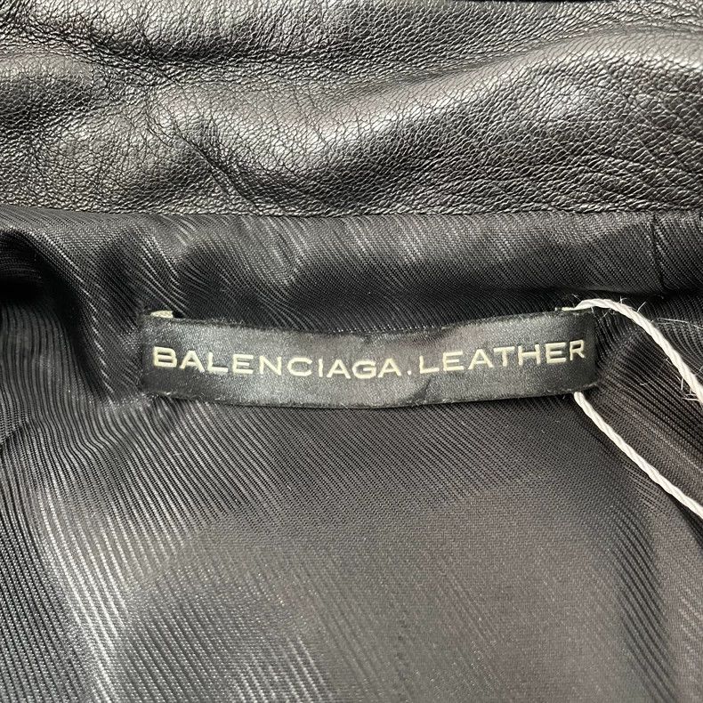 Balenciaga Balenciaga Black Leather Jacket Size 38 Size US S / EU 44-46 / 1 - 8 Thumbnail