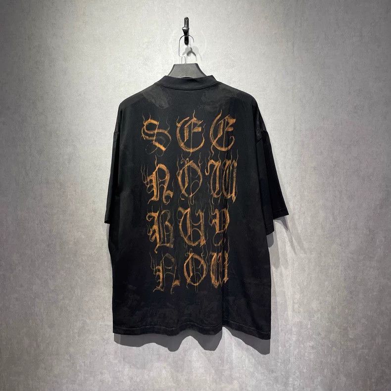 Balenciaga Balenciaga Sanskrit Logo Print T-shirt Size US M / EU 48-50 / 2 - 2 Thumbnail