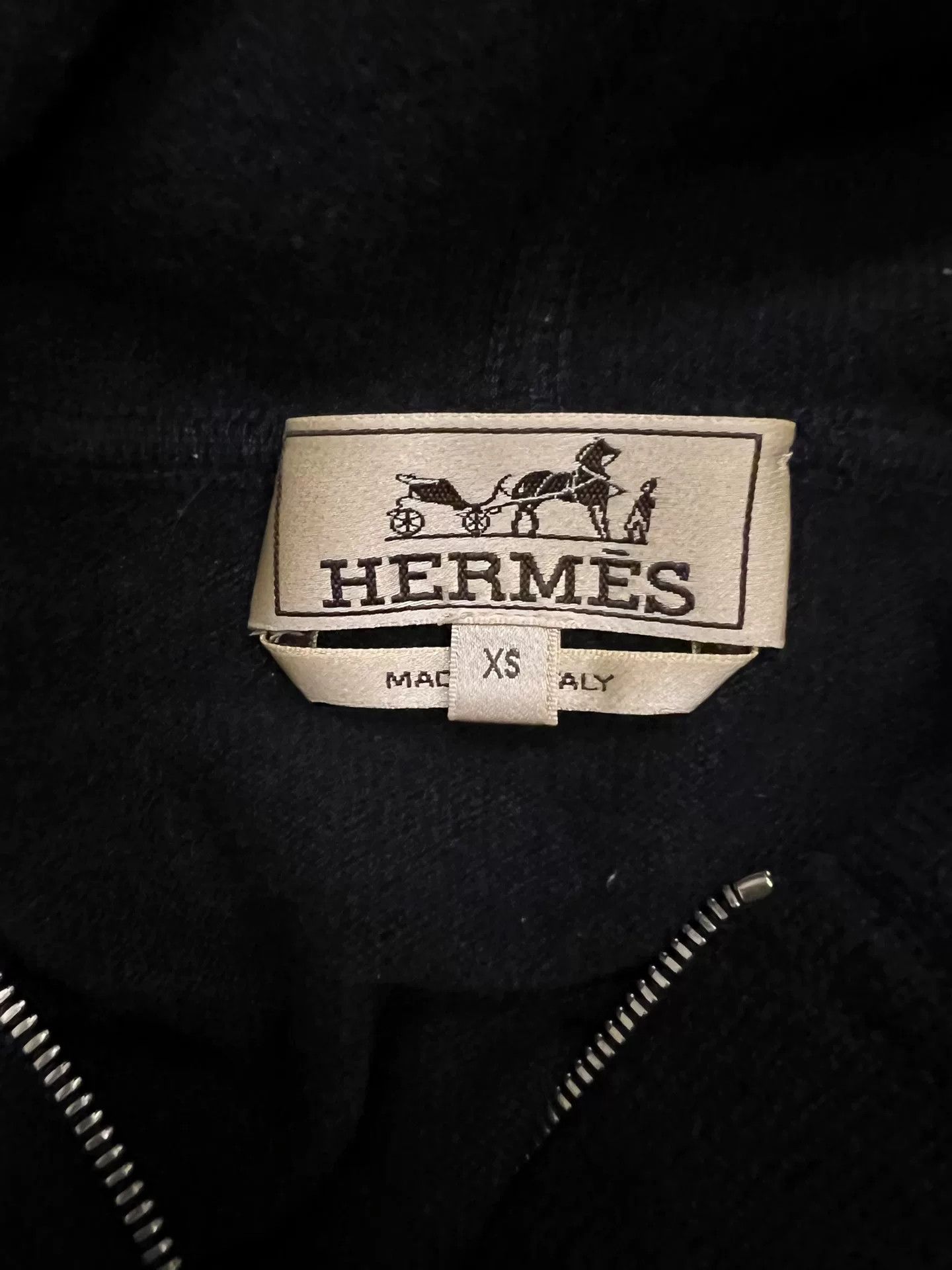 Hermes Hermes Cashmere Zip Hooded Sweater Size US XS / EU 42 / 0 - 6 Thumbnail