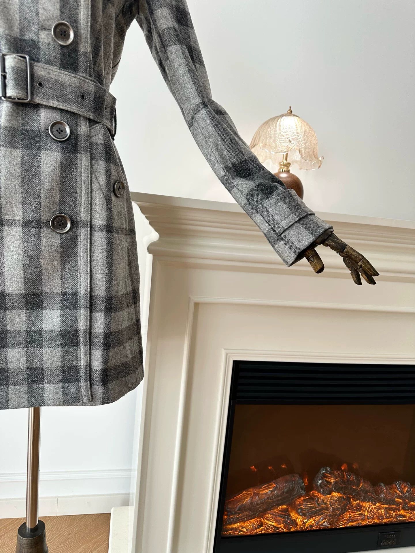 Burberry Burberry Women's Gray Wool Trench Coat Size US S / EU 44-46 / 1 - 3 Thumbnail