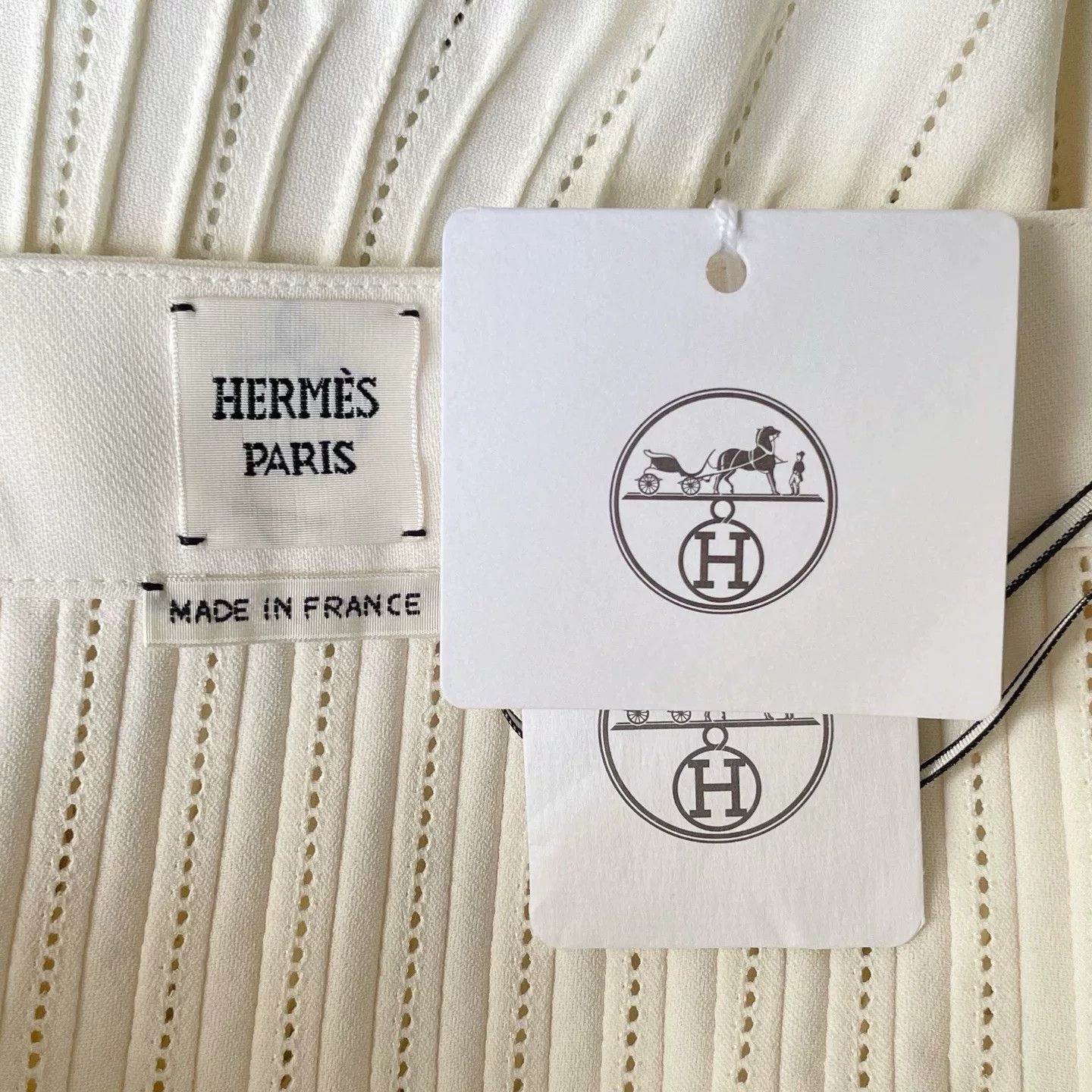 Hermes Hermes Beige High-Waist A-Line Skirt Size US 34 / EU 50 - 5 Thumbnail