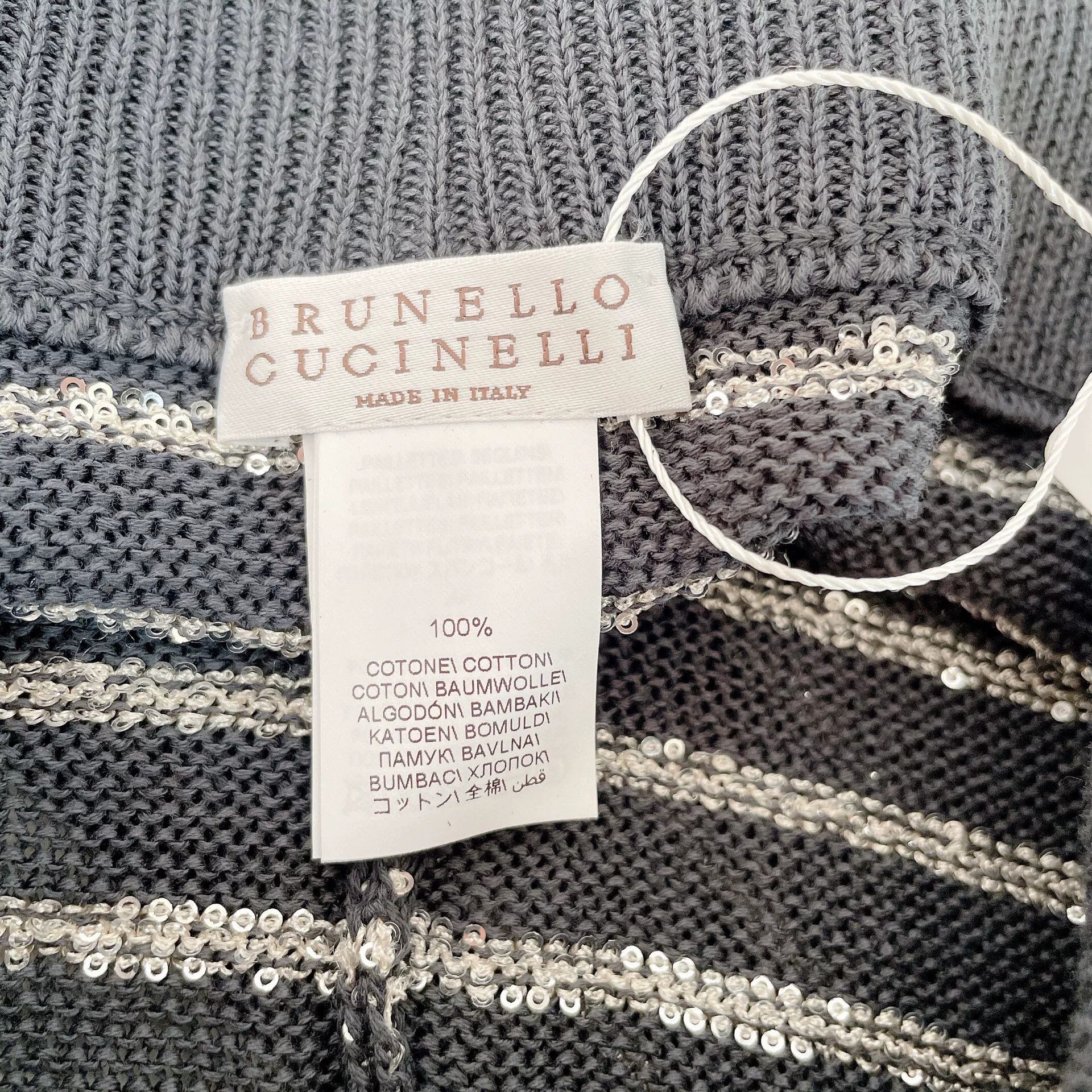 Brunello Cucinelli Brunello Cucinelli Black Striped Sequin Shorts Size US 26 / EU 42 - 4 Thumbnail