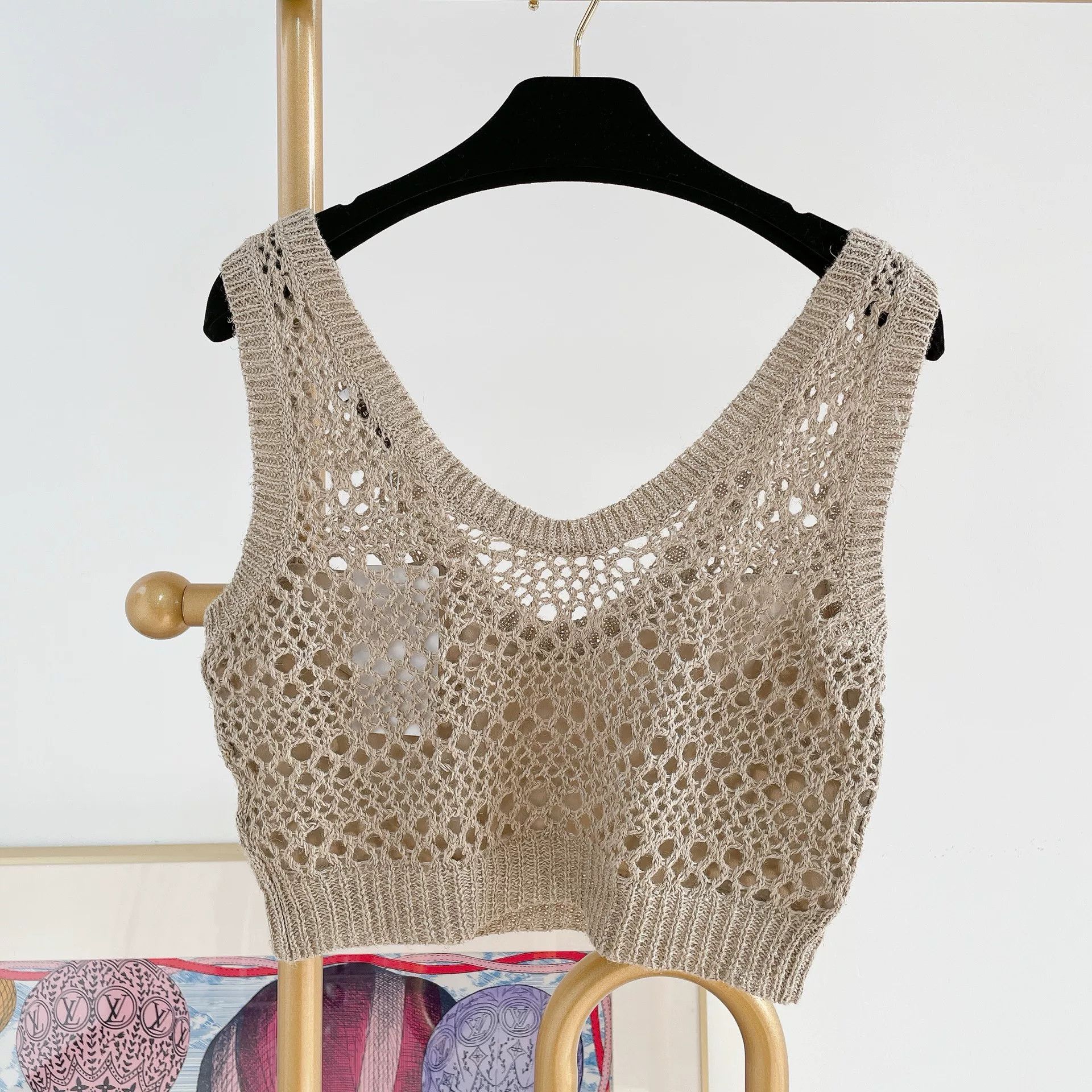 Brunello Cucinelli Brunello Cucinelli Crochet Sleeveless Top Size US S / EU 44-46 / 1 - 2 Thumbnail
