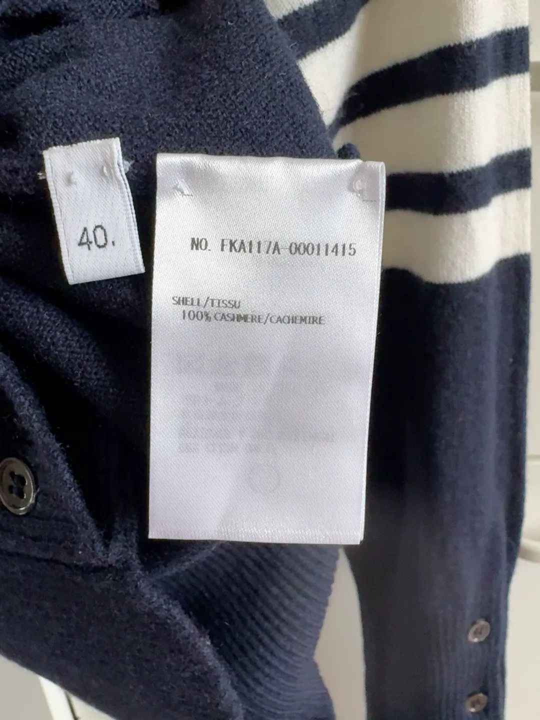 Thom Browne Thom Browne Navy Cashmere Turtleneck Sweater Size US S / EU 44-46 / 1 - 8 Thumbnail