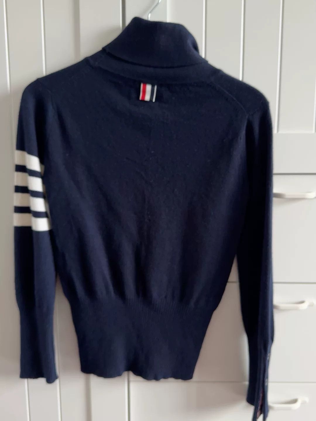 Thom Browne Thom Browne Navy Cashmere Turtleneck Sweater Size US S / EU 44-46 / 1 - 2 Thumbnail